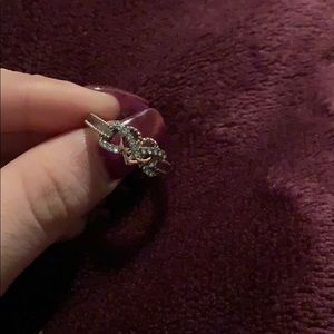 Infinity and heart ring